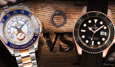 rolex yacht master vs gmt master ii